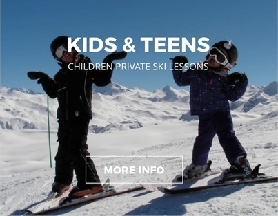 Children private ski lessons